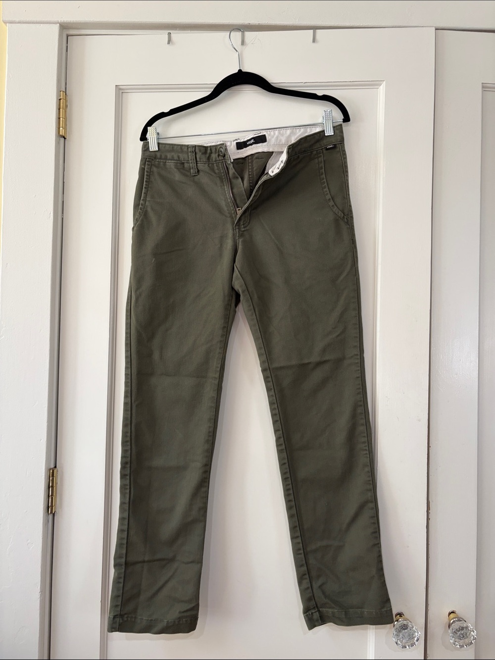 Vans Olive Slim Straight Chino Pants